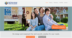 Desktop Screenshot of benhamsecurity.com